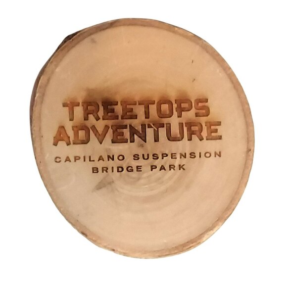 Treetops Adventure Capilano Suspension Bridge Park Travel Fridge Magnet Souvenir - Picture 1 of 3
